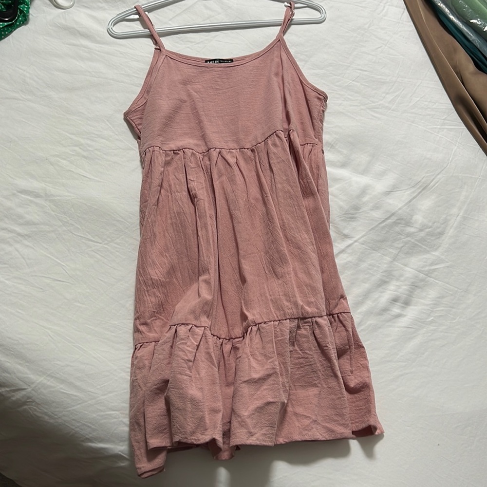 Pink mini dress